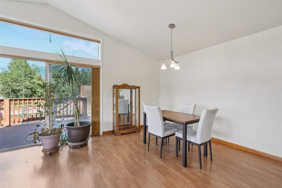 380 Riley Road Silverthorne, CO 80498 - Photo 23 of 49 a view of a dining room with furniture window and outside view
