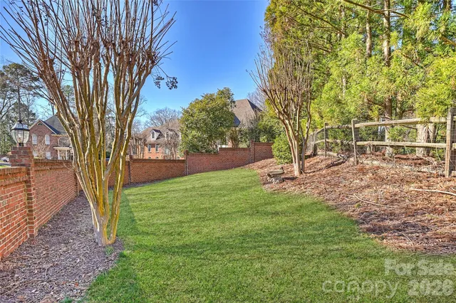 a view of a backyard with a garden