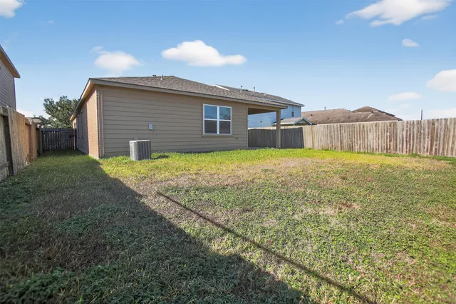 a backyard of a house