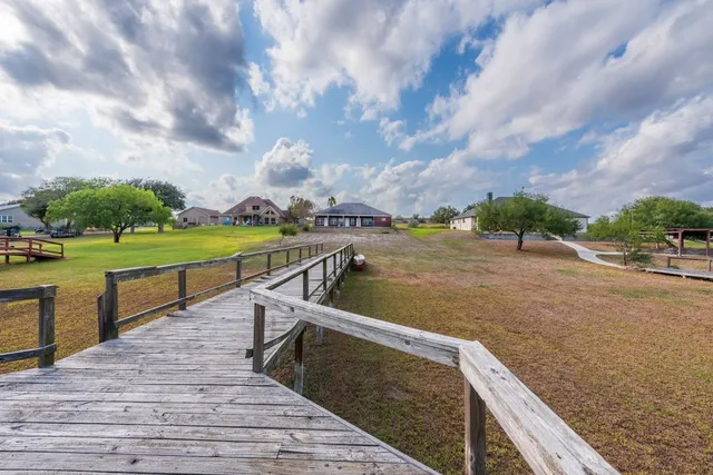 a view of an outdoor space and deck