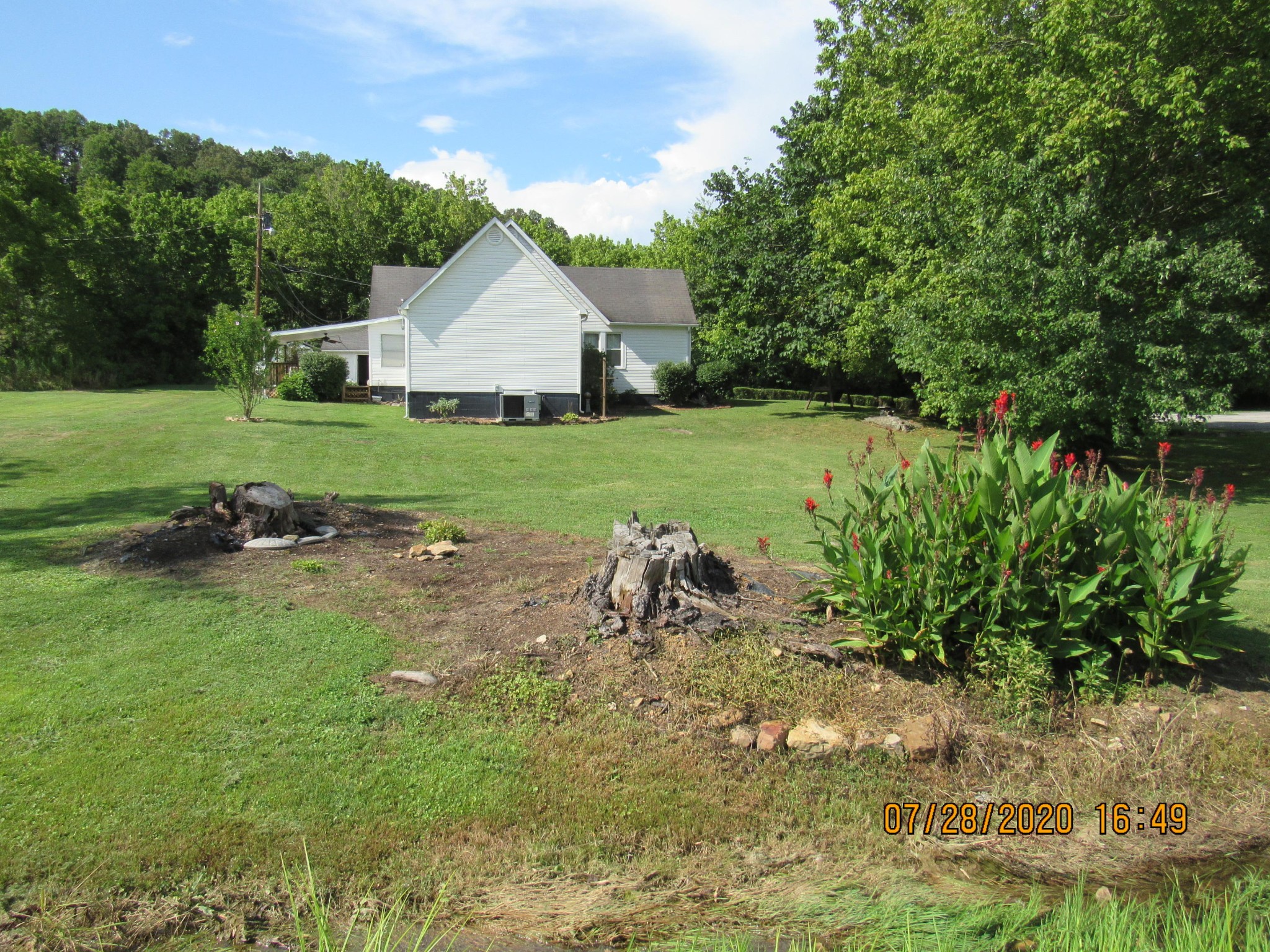 1207 Spring Street Lancing, TN 37770 - Photo 6 of 19 a view of a backyard with table and chairs and potted plants