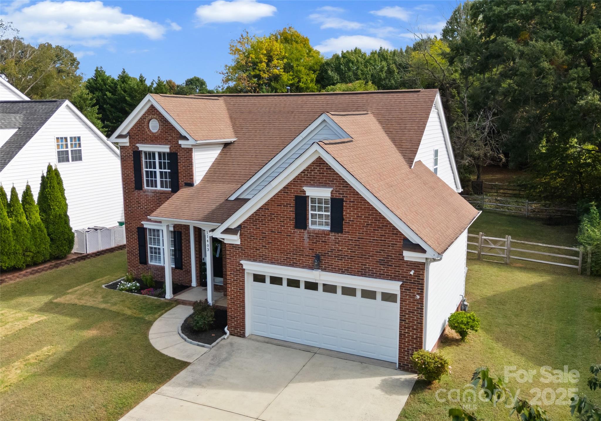 11403 Ridge Oak Drive Charlotte, NC 28273 - Photo 40 of 45 a aerial view of a house with a yard
