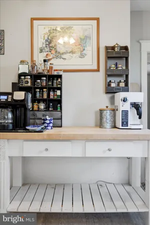 a close view of dining table