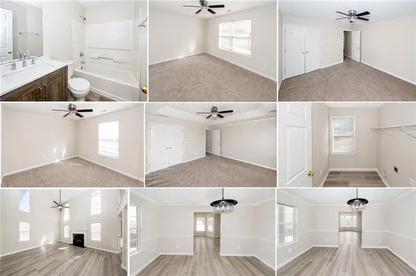 a kitchen with a sink a cabinets and chairs