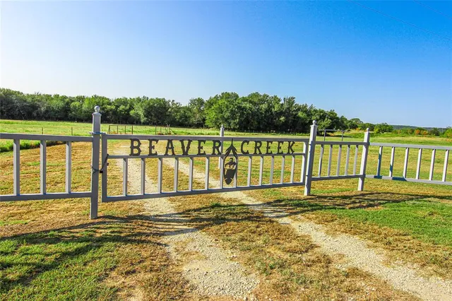 a view of a field with a big yard
