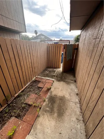 a view of wooden fence