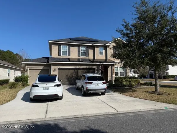 a car parked in front of house