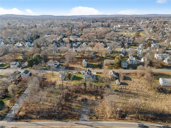 an aerial view of a city