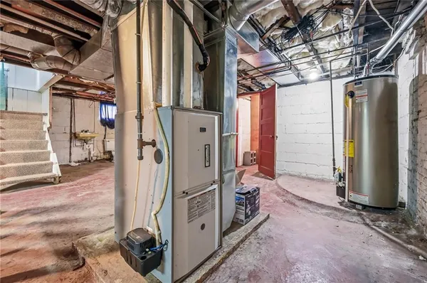 a view of a storage room