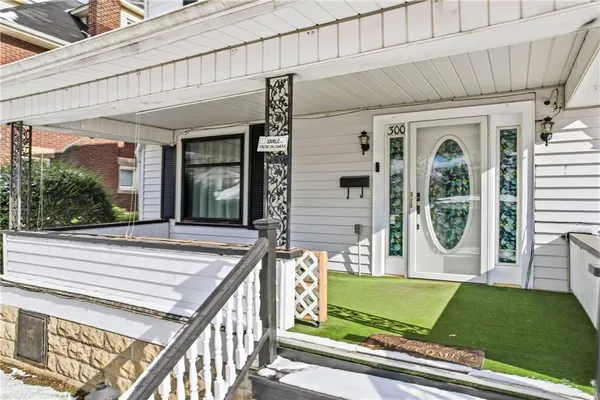 a view of a house with a swimming pool
