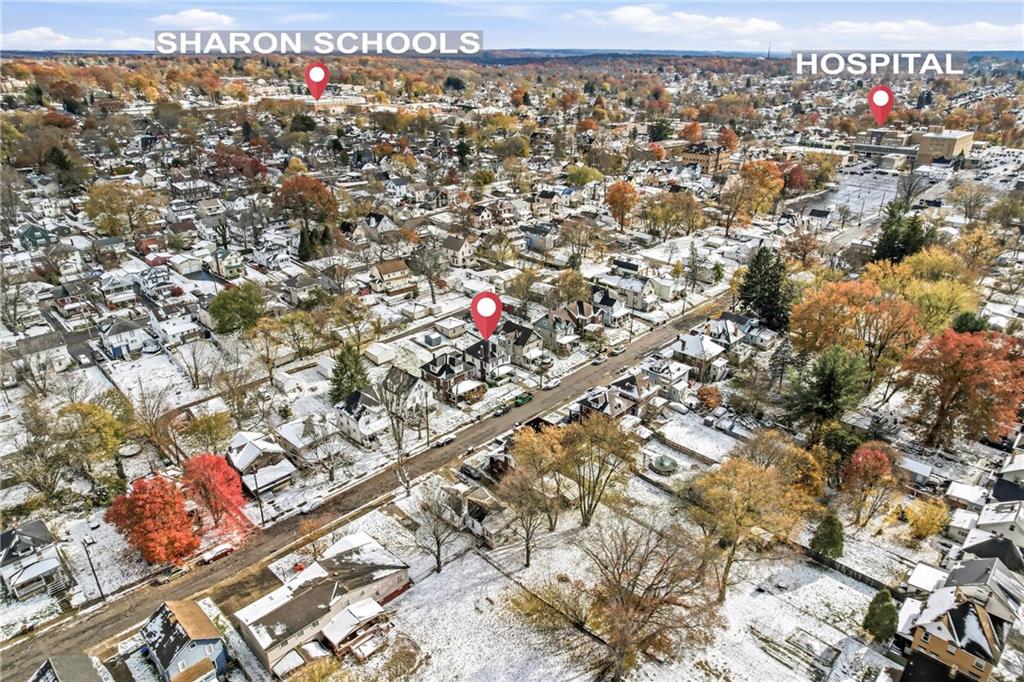 300 Ormond Avenue Sharon, PA 16146 - Photo 10 of 45 an aerial view of a city