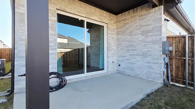 a view of a door of the house