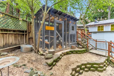 a view of outdoor space and deck