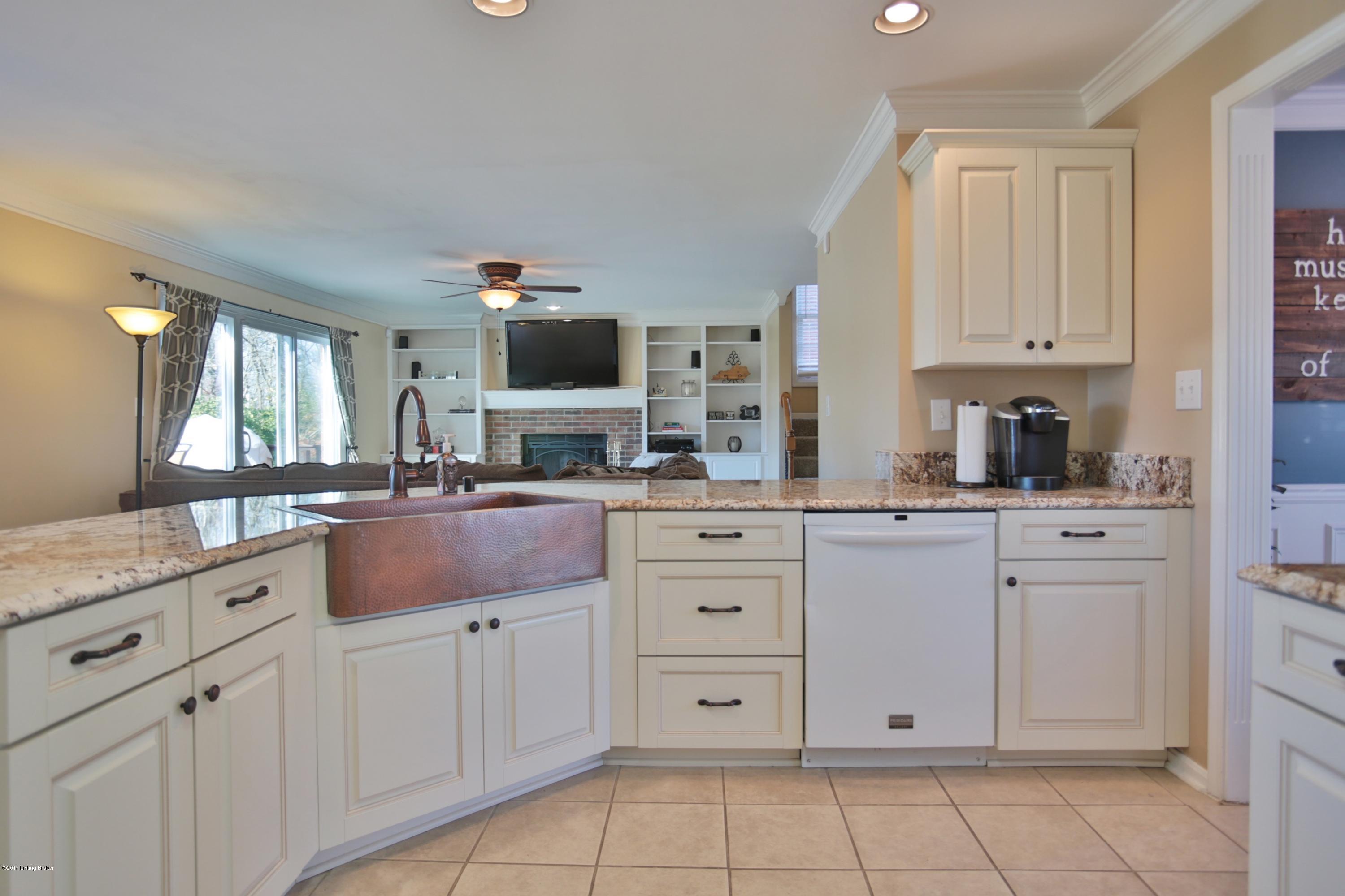 1408 Autumn Ridge Road Louisville, KY 40242 - Photo 12 of 36 Cool farm sink and kitchen view to family room