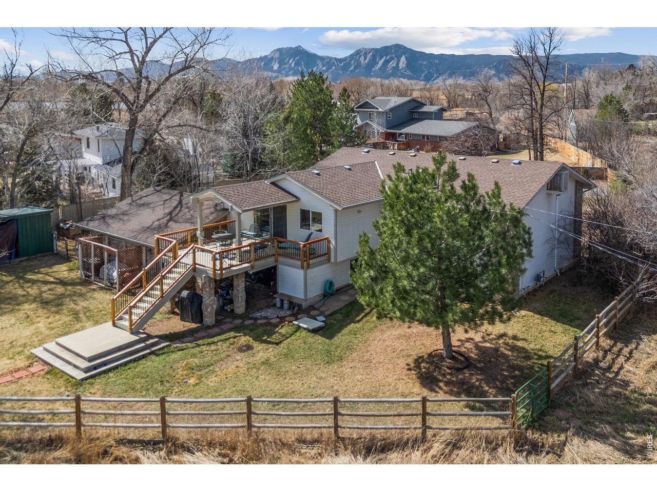 4490 Clay Street Boulder, CO 80301 - Photo 40 of 50 an aerial view of a house with a yard