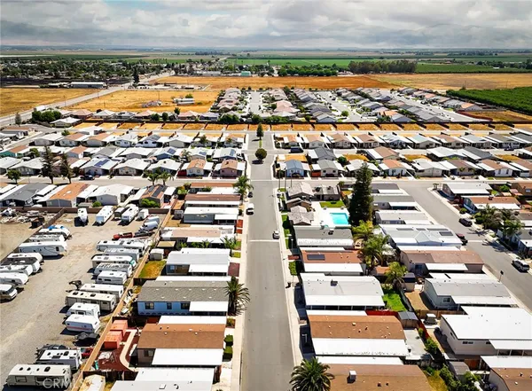 an aerial view of a city