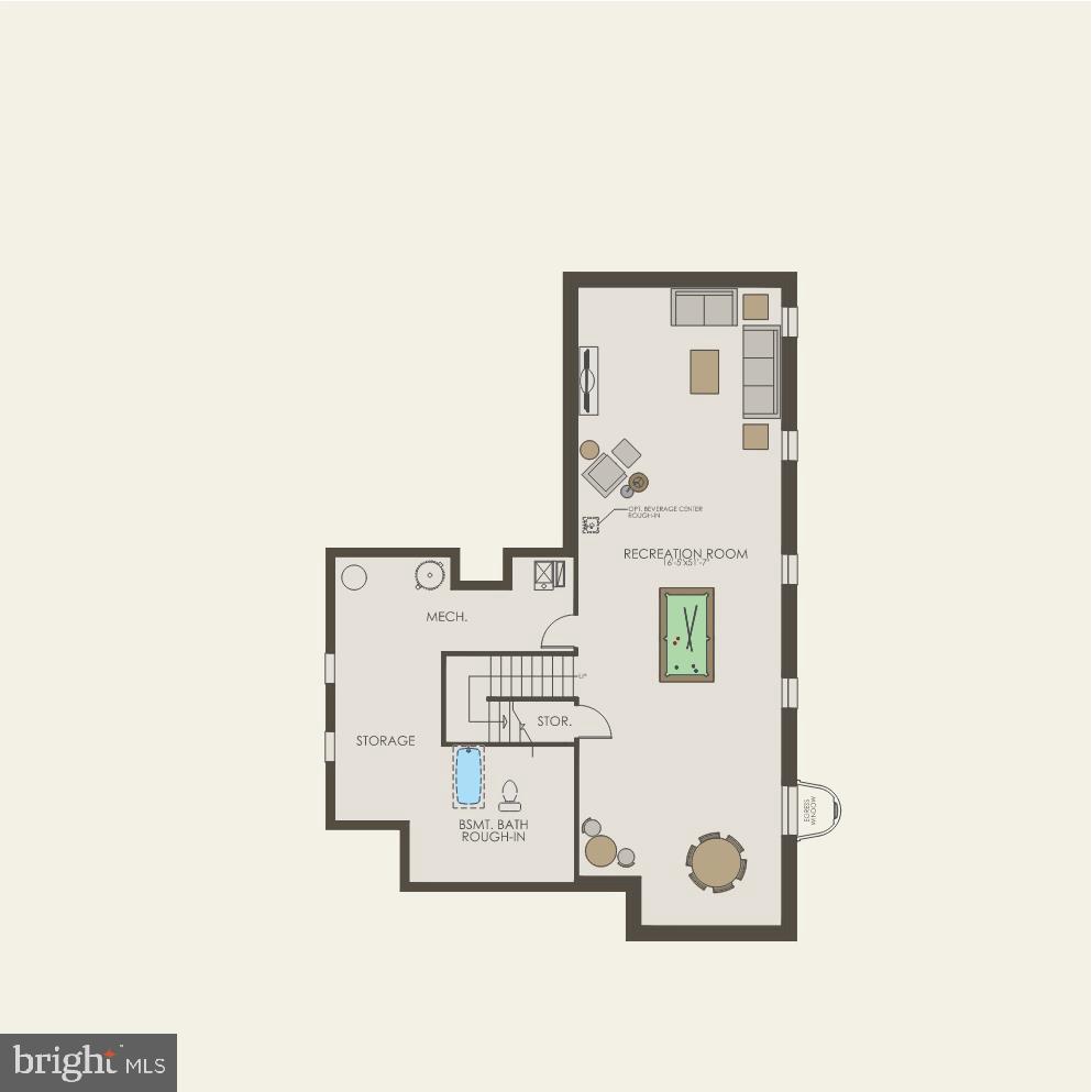 18283 Cresswell Rst Lane Leesburg, VA 20176 - Photo 47 of 63 a picture of a bench in front of a wall