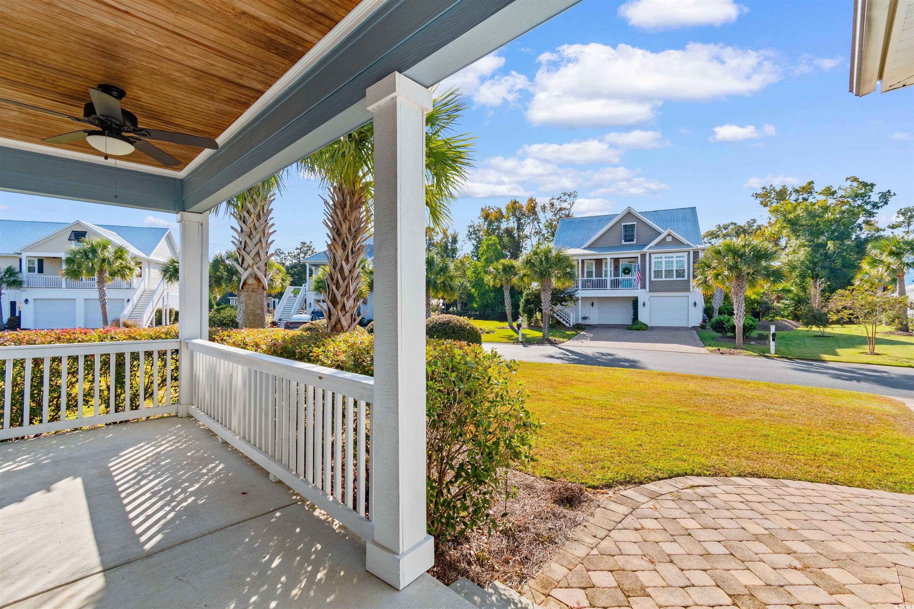 373 Graytwig Circle Murrells Inlet, SC 29576 - Photo 18 of 39 View of patio / terrace featuring a garage and cei