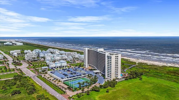a view of an ocean and beach