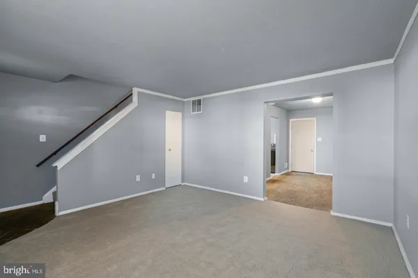 a view of an empty room