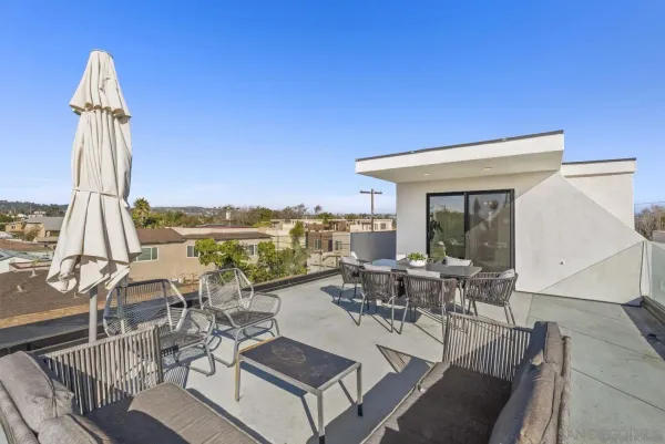 an aerial view of multiple house