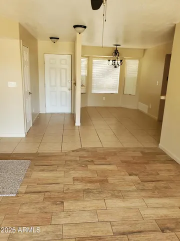 a view of empty room