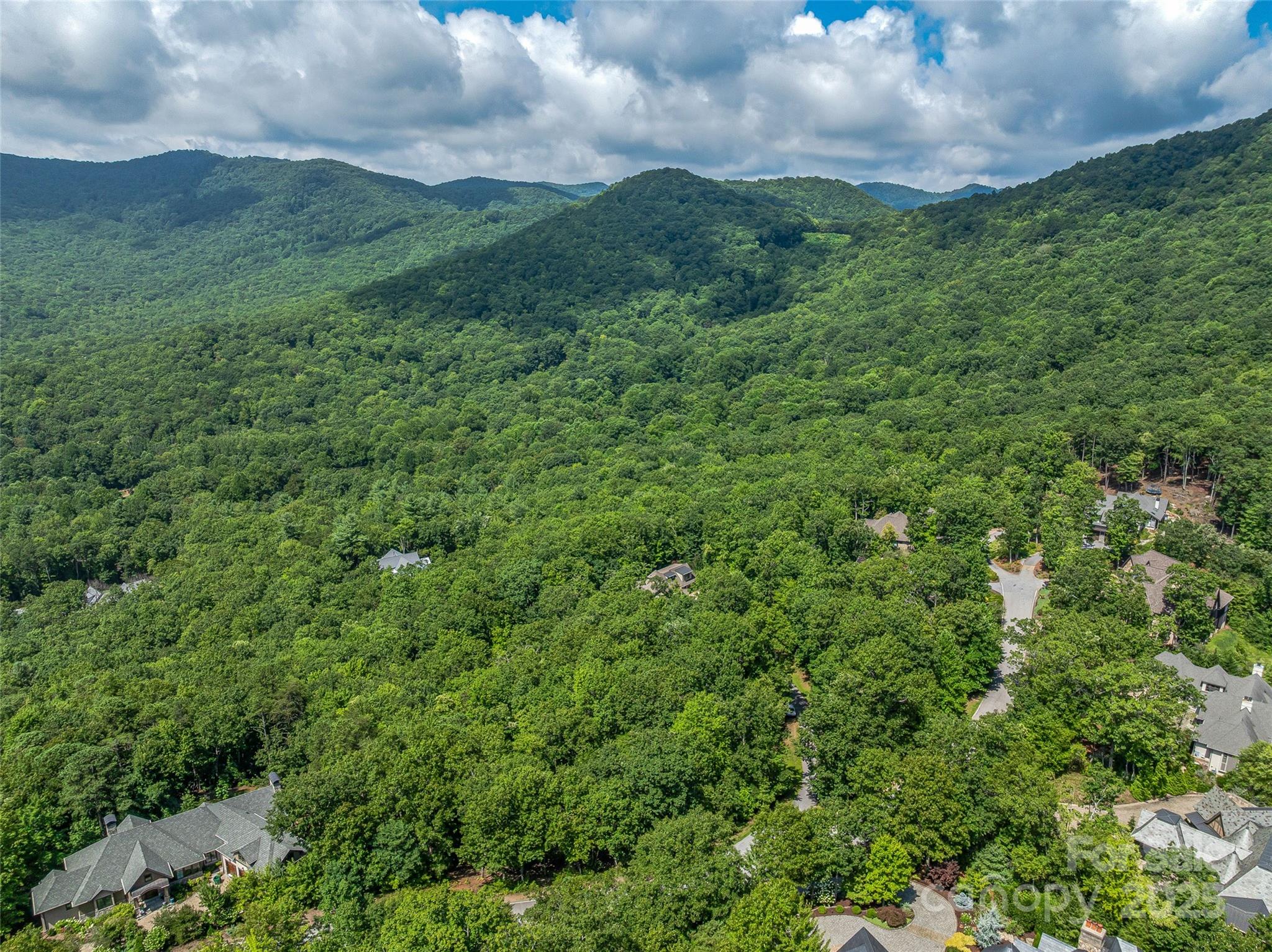 72 Smokey Ridge Trail, Unit 196 Arden, NC 28704 - Photo 12 of 34 a view of a big yard with lots of green space and mountain view