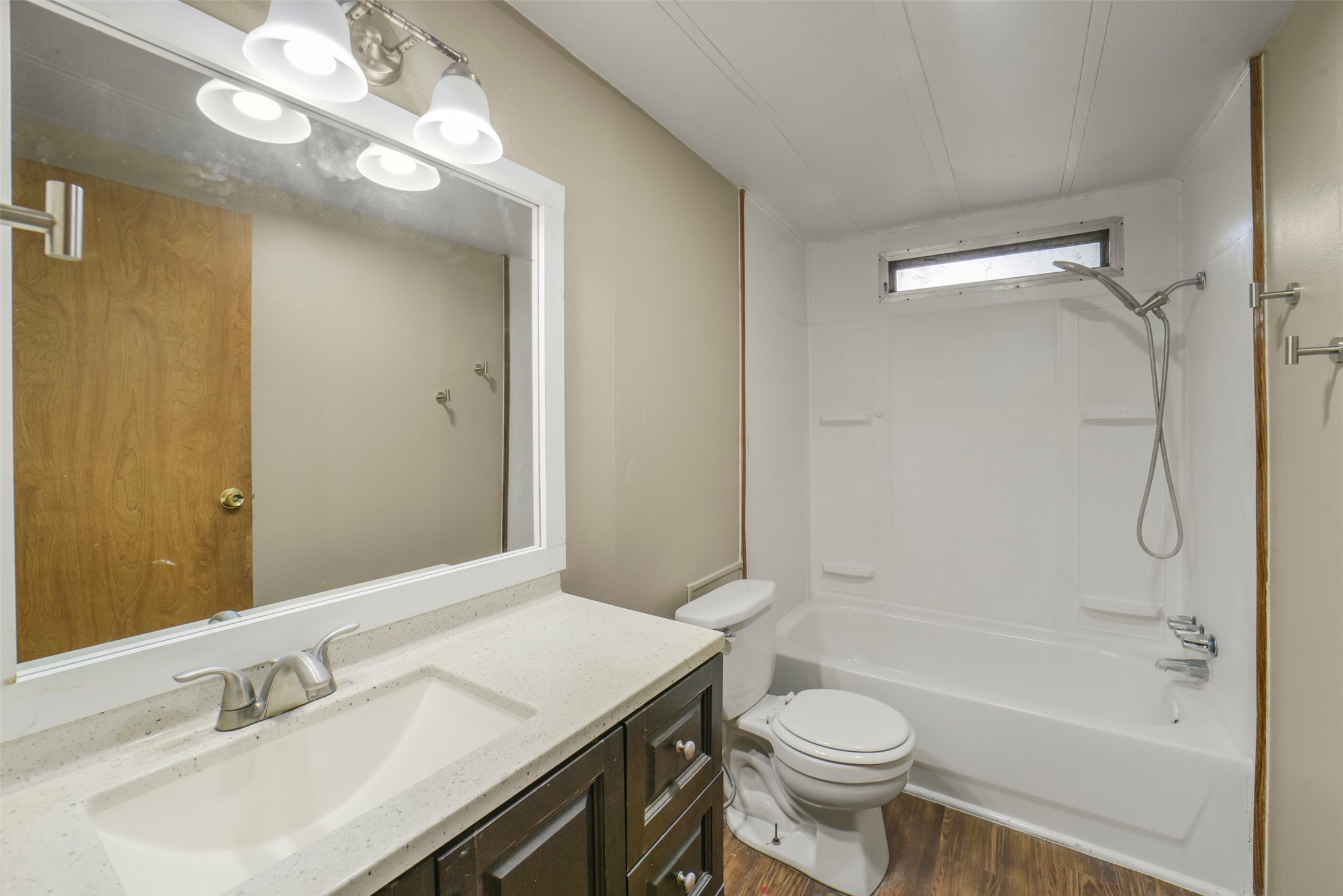 11023 Forrest Valley Drive Houston, TX 77065 - Photo 29 of 47 a bathroom with a sink a toilet and shower
