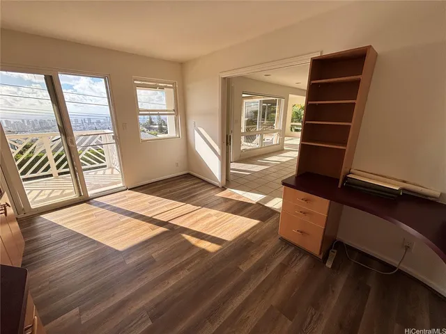 a view of wooden floor in a room