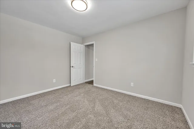 a view of an empty room