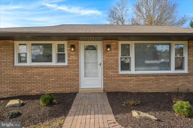 a front view of a house