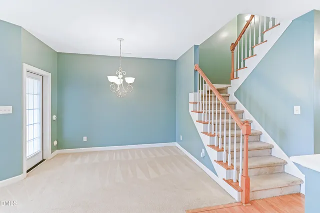 a view interior of a house with stairs