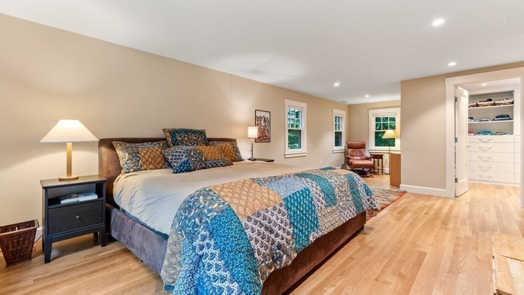 23 Colgate Road Wellesley, MA 02482 - Photo 18 of 32 a bedroom with a bed and a lamp