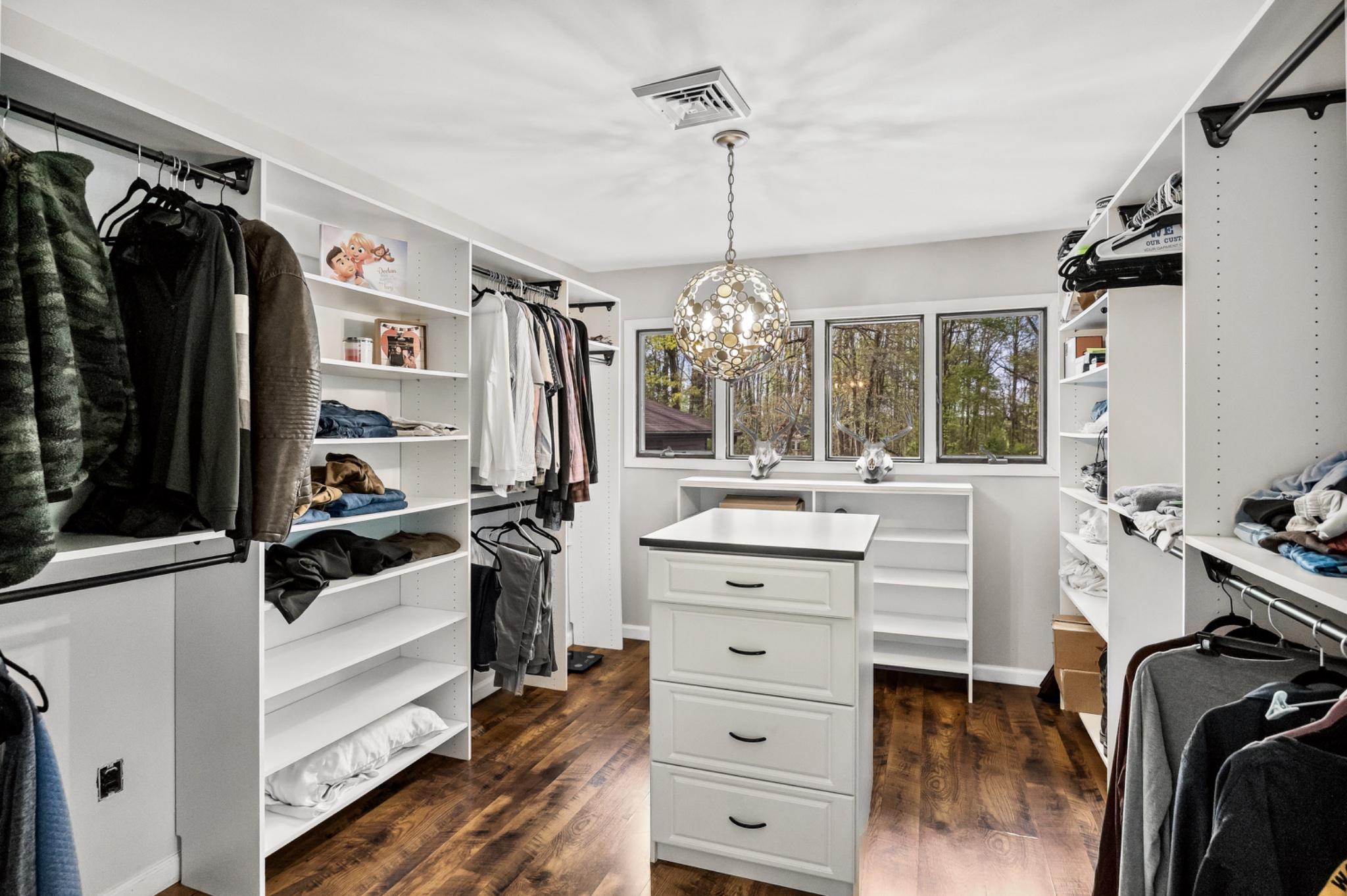 37 Hawkin Road Medford, NJ 08055 - Photo 18 of 54 Primary bedroom elegant walk-in closet.