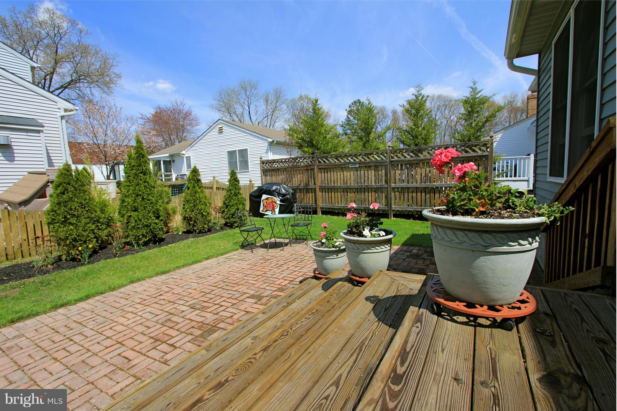 9338 Ramblebrook Road Baltimore, MD 21236 - Photo 22 of 25 a view of a porch with furniture and a garden