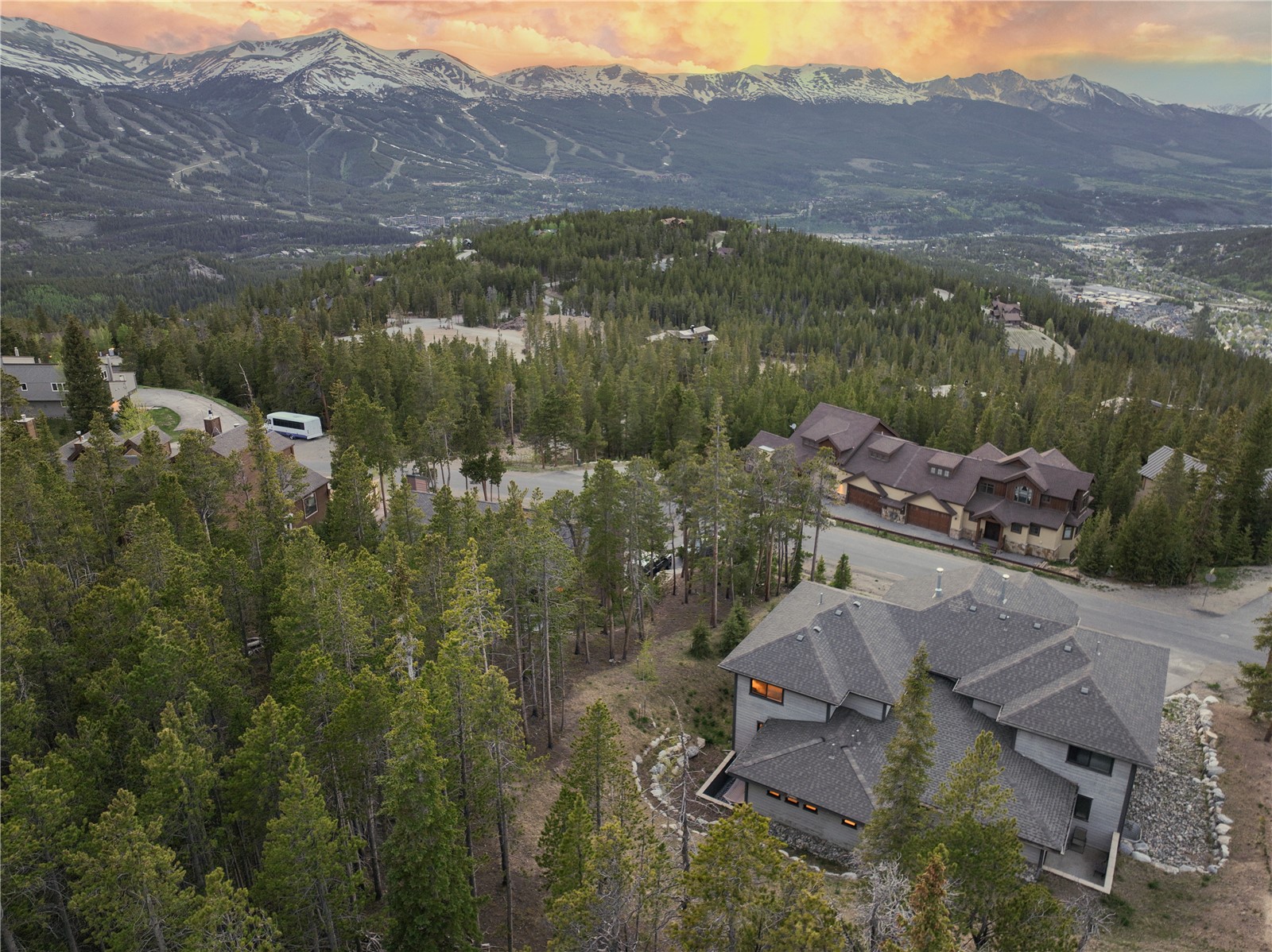 260 Fuller Placer Road Breckenridge, CO 80424 - Photo 7 of 32 an aerial view of residential house with outdoor space and river