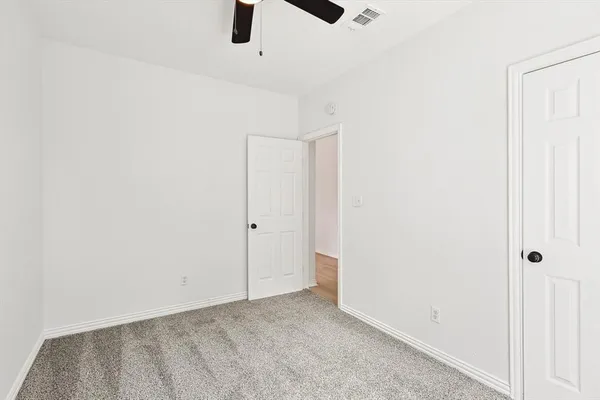 a view of an empty room