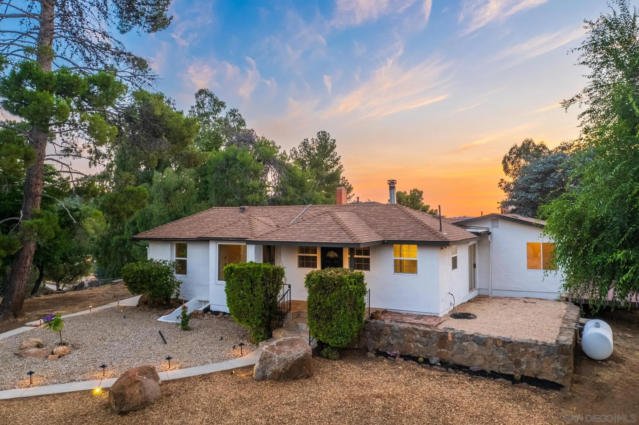 1230 Arnold Way Alpine, CA 91901 - Photo 56 of 60 a front view of a house with garden