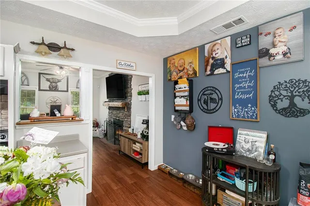 a view of a living room and window