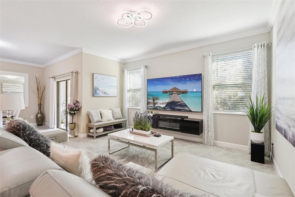 1306 White Fox Run Lutz, FL 33549 - Photo 2 of 35 a living room with furniture and a large window