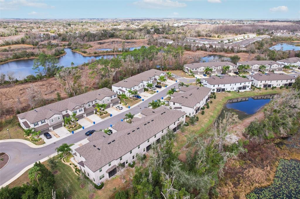 1306 White Fox Run Lutz, FL 33549 - Photo 31 of 35 an aerial view of house with yard