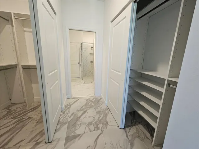 a view of closet area