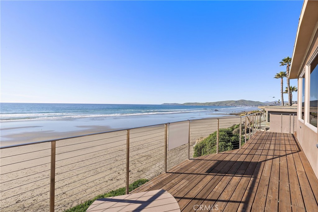 3352 Studio Drive Cayucos, CA 93430 - Photo 18 of 55 a view of balcony with wooden floor and fence