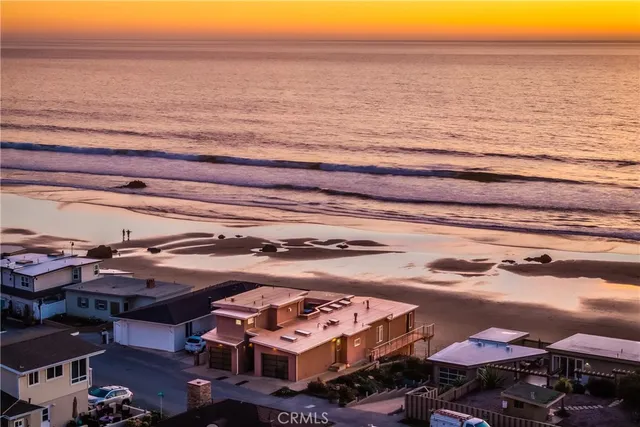 a view of an ocean and beach
