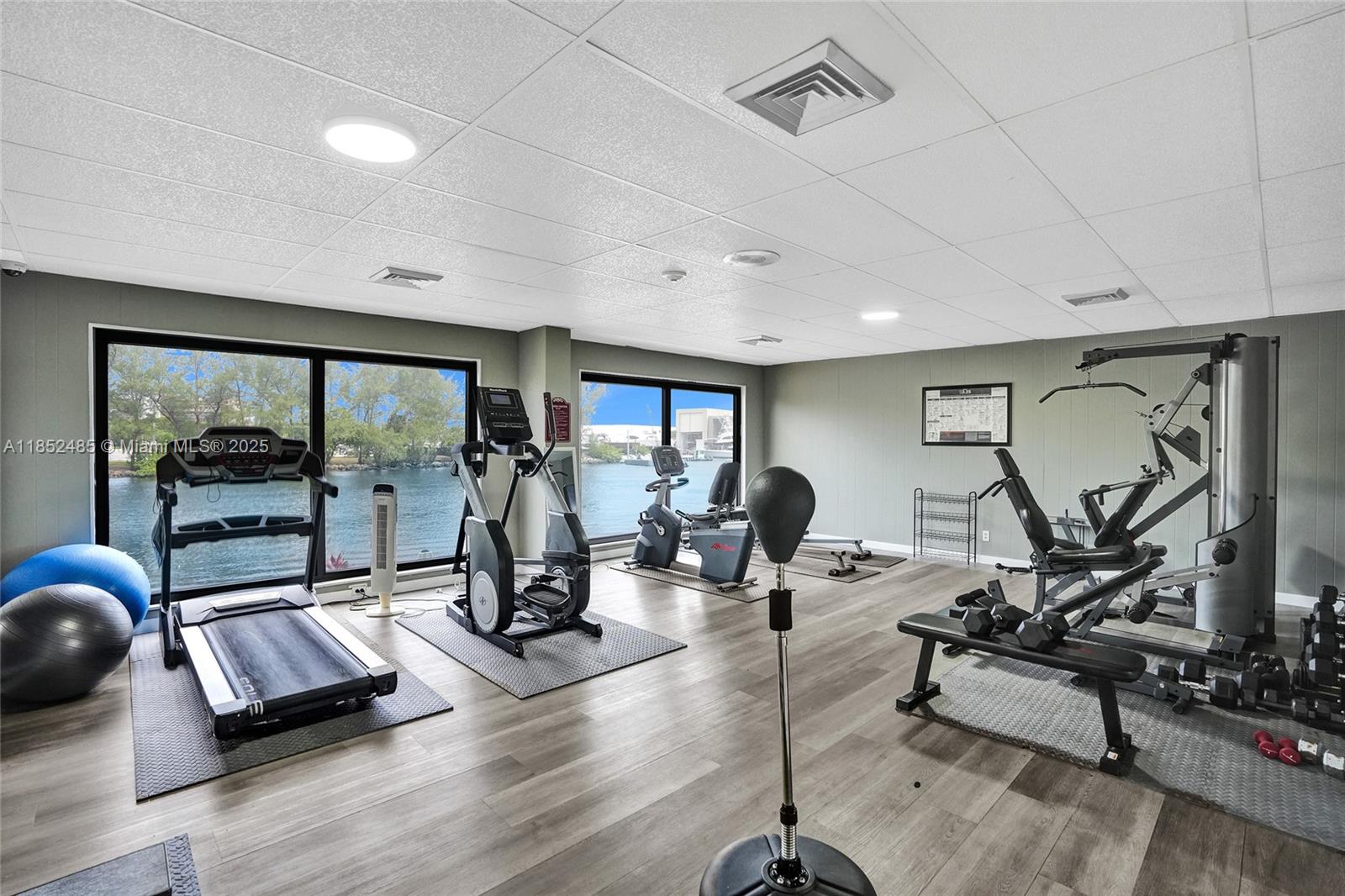 1401 North Riverside Drive, Unit 1005 Pompano Beach, FL 33062 - Photo 48 of 49 a view of a room with gym equipment