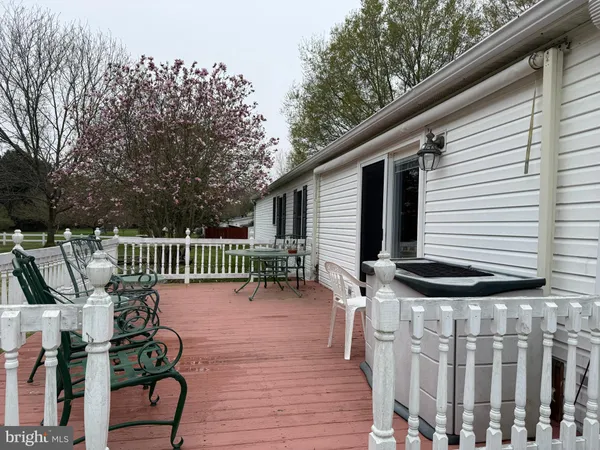 a balcony view with a garden