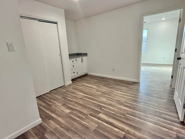 a view of wooden floor
