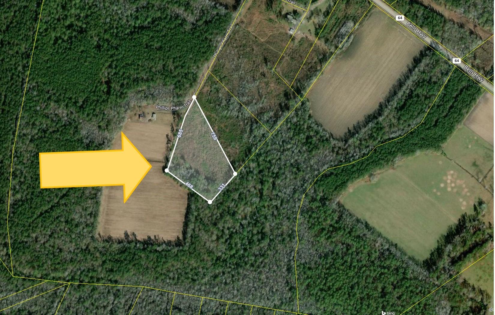 0 Phillips Farm Trail Ruffin, SC 29475 - Photo 1 of 1 00 Phillips Farm Road Aerial