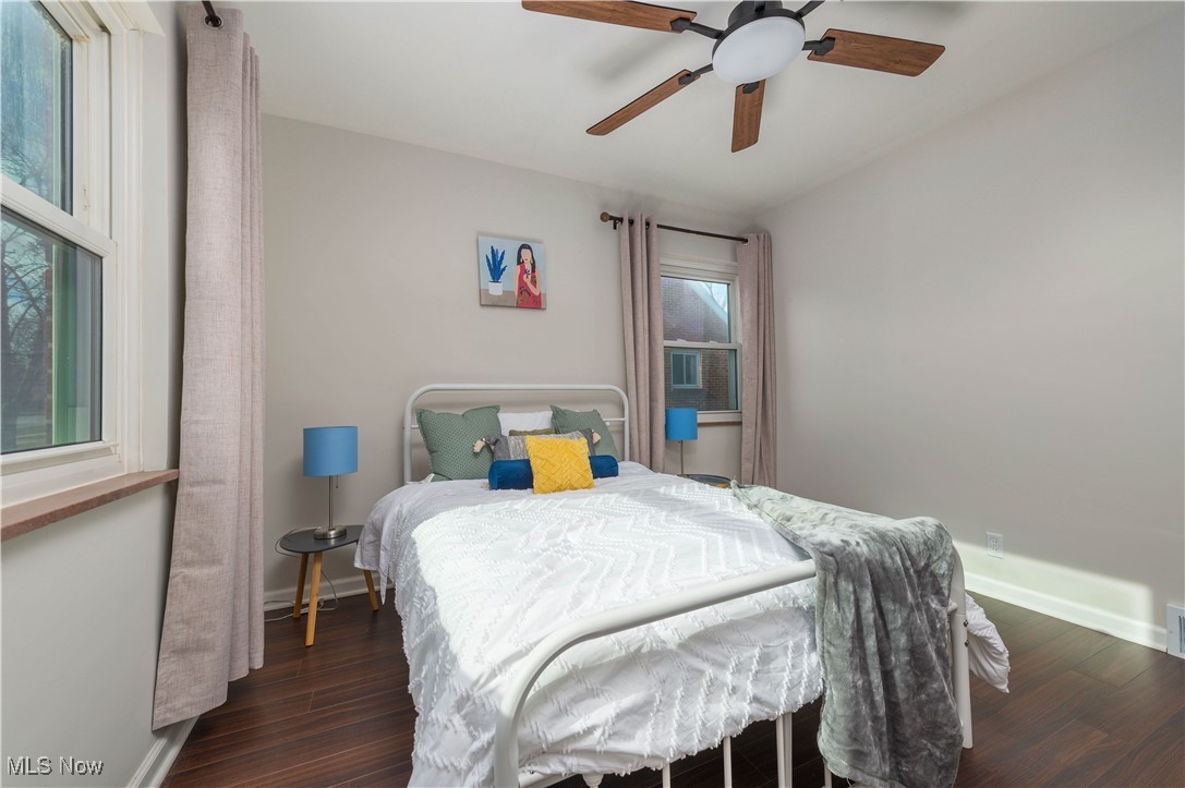 10514 Snow Road Parma, OH 44130 - Photo 22 of 50 2nd View of Main Bedroom w/ceiling fan & Vinyl Plank Flooring