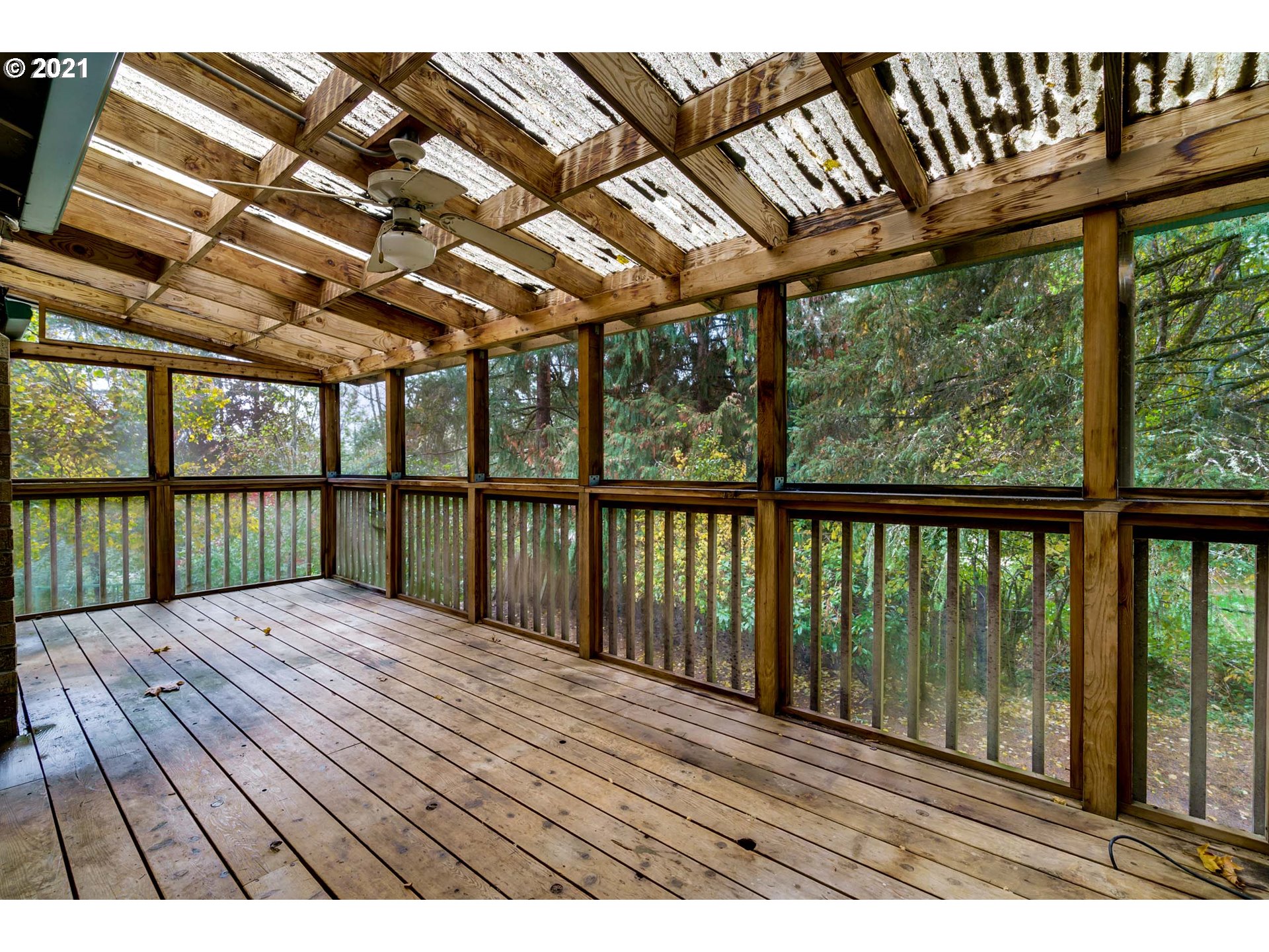 17201 Southeast Tong Road Damascus, OR 97089 - Photo 7 of 21 a view of balcony with wooden floor